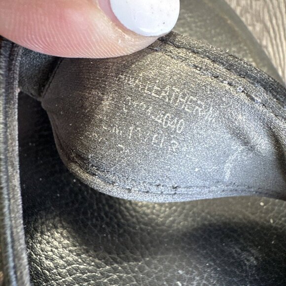 Olukai Ohana Sandals Mens Size 10 Flip Flop Black Thong Leather